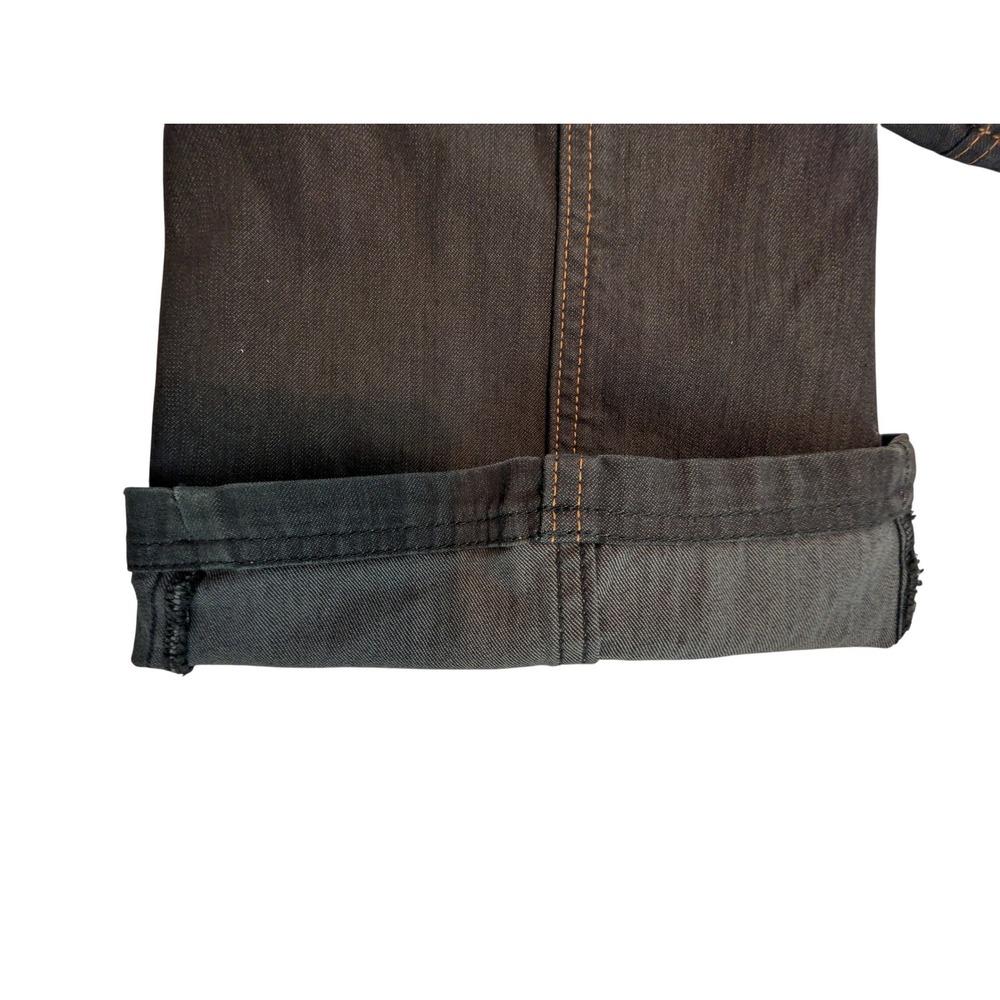 Athleta Dark Wash Cargo Denim Style Pants 129129 Womens Blue Contrast Stitching - Picture 5 of 15